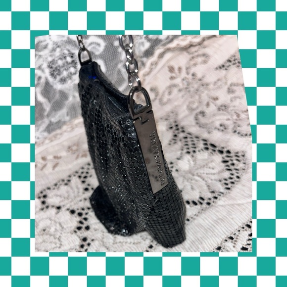 BCBG MAXAZARIA Black Metallic Evening Bag - Picture 6 of 10